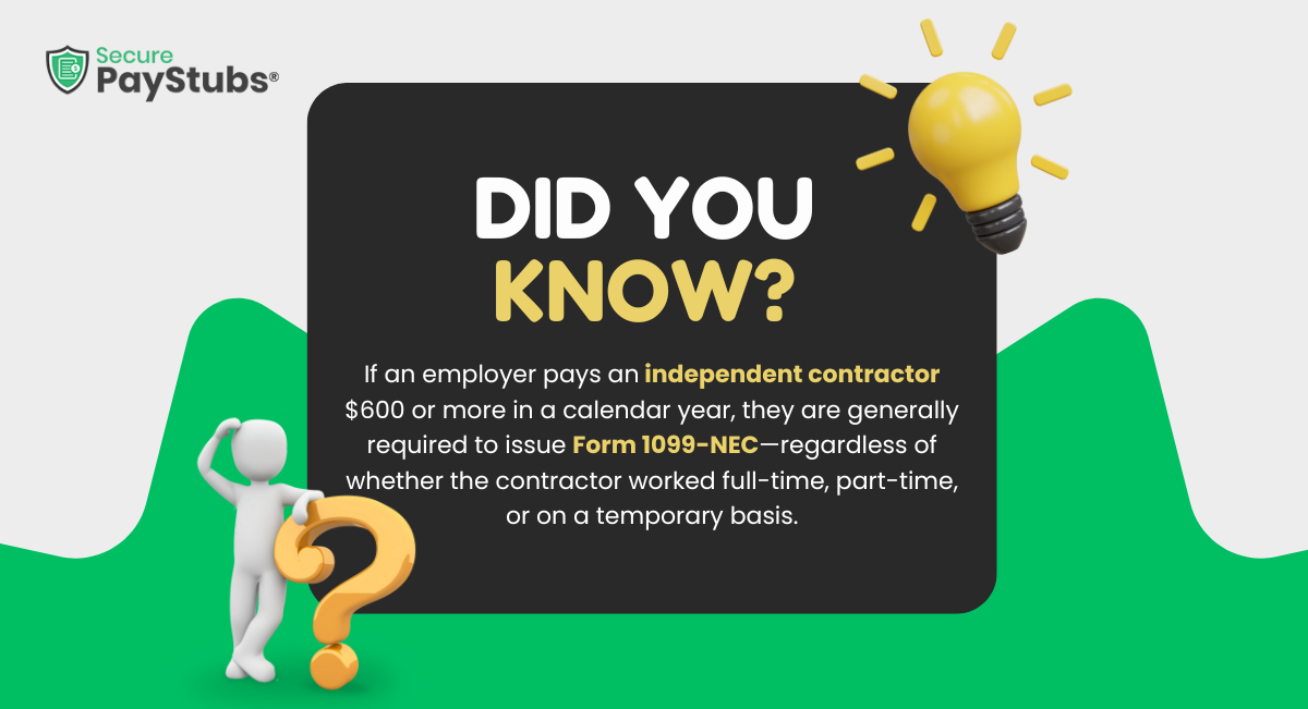 Hired 1099 contractors?