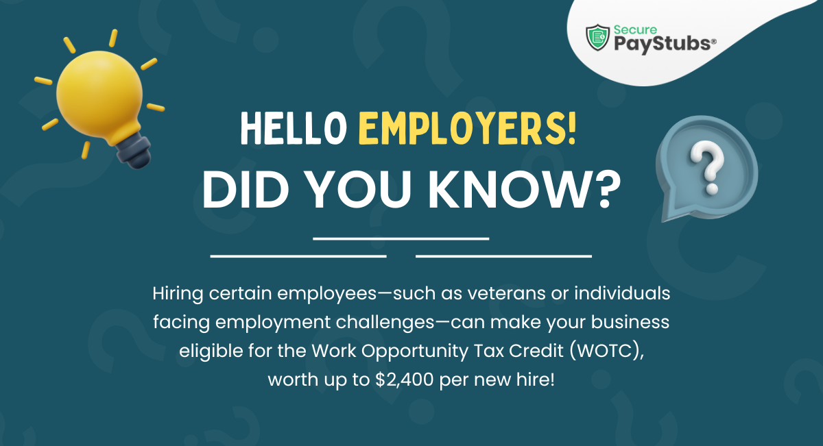 Work Opportunity Tax Credit (WOTC)